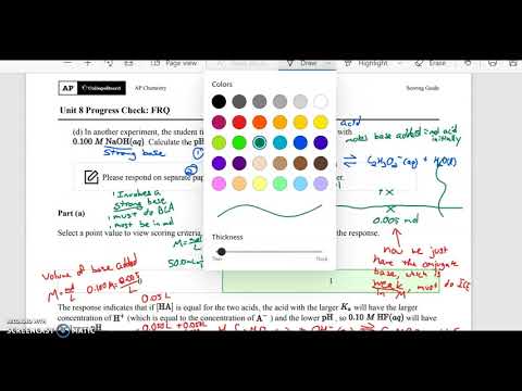 112apchem Unit 8 Frq Annotations