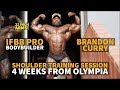 IFBB Pro Brandon Curry Shoulder Training 4 Weeks Out from 2019 Olympia
