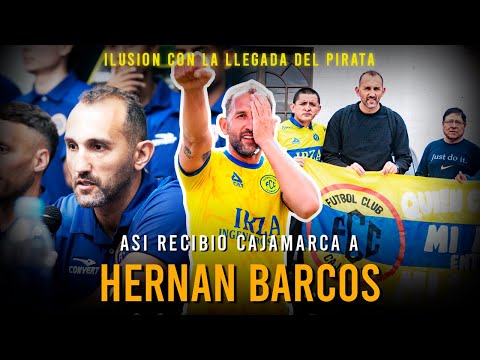 This is how Hernán Barcos was received in Cajamarca | First statements from the Pirate at FC Caja...