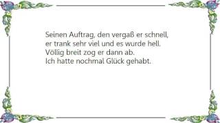 Die Toten Hosen - Betrunken Im Dienst Lyrics