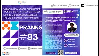 PRANKS 93: Sabaruddin de AB: Organizational Change Management (OCM) to the next level