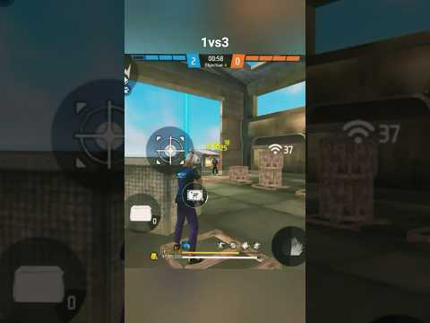 1vs3 gameplay free fire 🤯 #freefire #shorts #youtubeshorts #tsgang