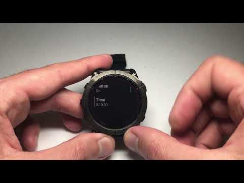 Garmin Fenix 7X: Till sunrise alert
