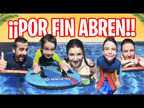 PRIMER DÍA de PISCINA en FAMILIA con ¡¡SALTOS EN LA PISCINA NUEVA!!