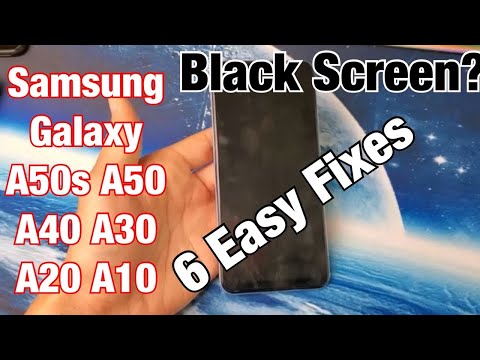 Black Screen or Screen Won't Turn On for Galaxy A50s, A50, A40, A30, A20, A10, etc