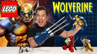 LEGO WOLVERINE SETS!!! Wolverine Adamantium Claws, Construction Figure and Wolverine Mech Armor!