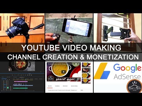 Youtube video making/recipe video making/how to edit/Create youtube channel/Monetization/adsense