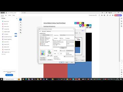 Video thumbnail: Printing A 4 Colour Test Sheet To Flush Ink