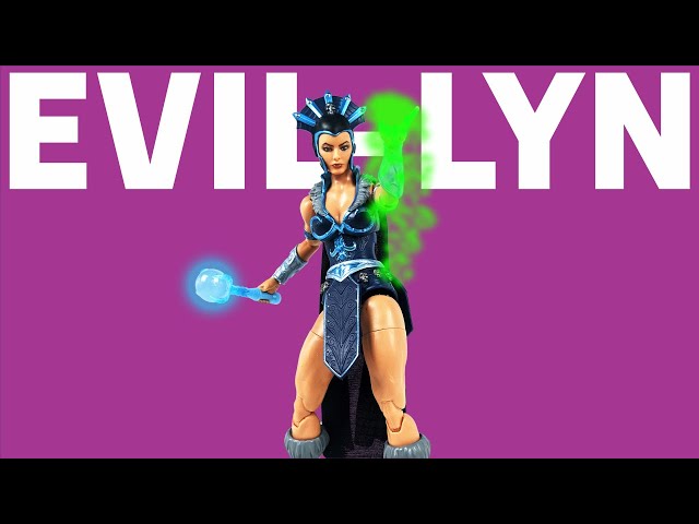 Vídeo relacionado con Masters of The Universe Masterverse Evil-Lyn Figura de acción, Juguete de 17,8cm de la hechicera villana de New Eternia de Motu, 30 articulaciones, Vara con orbe, JBP77