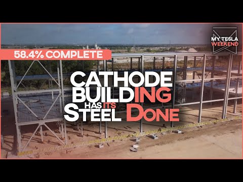 Skeleton = Complete - Giga Texas Cathode Building is 58% done