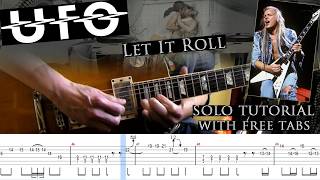 UFO - Let It Roll guitar solo lesson (with tablatures and backing tracks)