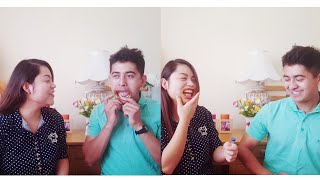 Mouthguard challenge| Nepali husband wife | Kiaara k