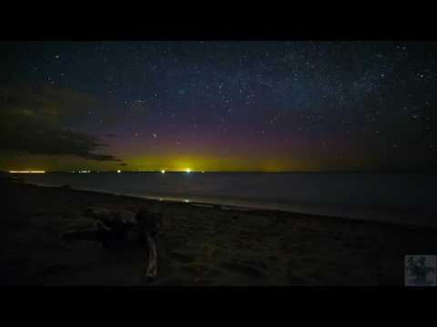 Polarlicht am Strand Glowe 22.-23.04.2017