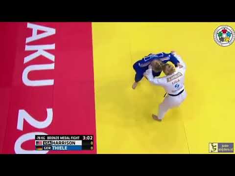 Kayla Harrison vs. Kerstin Thiele || 2015 Baku Judo Grand Slam