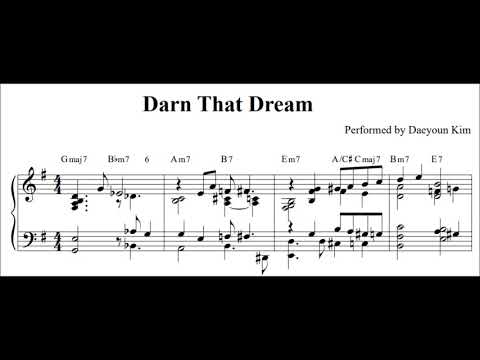 [Ballad Jazz Piano] Darn That Dream (sheet music)