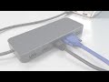 Hewlett Packard (HP) HP USB-C mini dokas be kintamosios srovės adapterio – 1x USB 3.0, 1x USB 2.0, 1x USB-C (60W), 1x HDMI (4K@30Hz), 1x VGA, 1x RJ-45