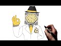 How To Draw Elite Clockman | Step By Step | Skibidi Toilet