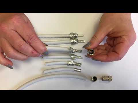 Montageanleitung-144: F-Stecker für Kabel 8,5mm mit Dichtring, Twist-On, High-Quality-Ausführung