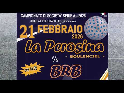 Bocce : Locandina  Gara La Perosina - BRB Ivrea Campionato Serie A 2025/2026