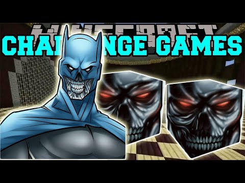PopularMMOs Pat and Jen Minecraft: Skeleton Batman CHALLENGE GAMES - Lucky Block Mod - Mini-Game