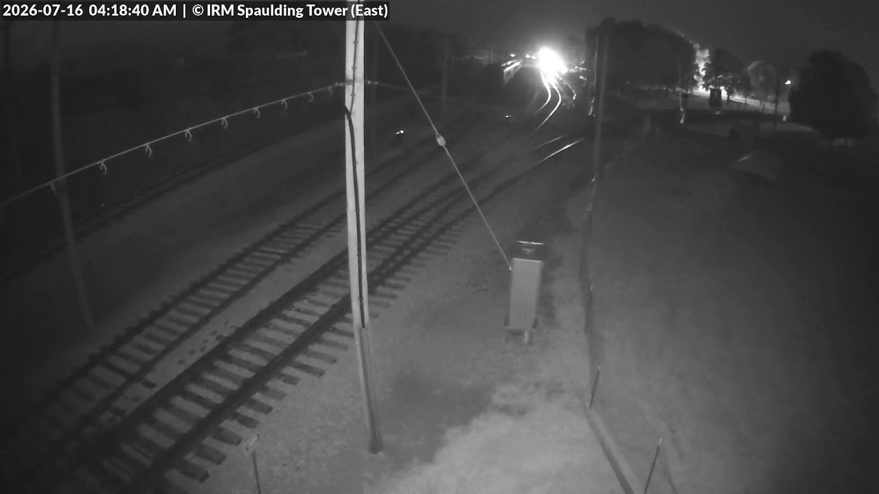 Live webcam view of Spaulding Tower Rail Yard