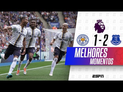 EVERTON VENCE O LEICESTER E SAI DA ZONA DE REBAIXAMENTO DA PREMIER LEAGUE | MELHORES MOMENTOS