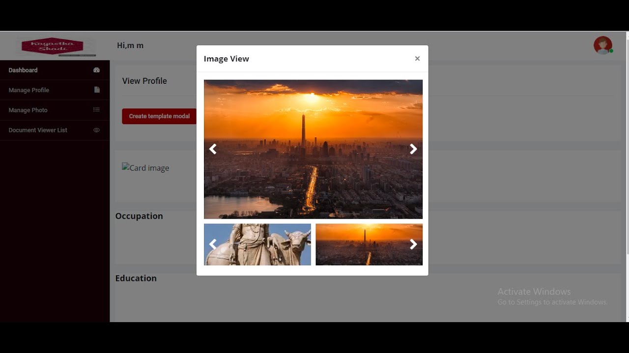 Image Gallery Implement in Angualr