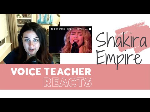 Voice Teacher Reacts | Shakira sings "Empire" Live at The Voice UK 2014