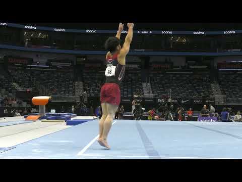 Asher Hong -  Floor Exercise -  2025 Xfinity U.S. Championships  - Senior Men Day 1