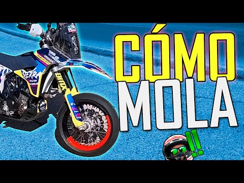 THIS IS HOW I PUT LIGHTWEIGHT TIRES on my MOTORCYCLE 👉 [BRICOMAJES SUPERMOTARD]