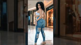 😍😍Calça Jeans Azul + Top Branco – Perfeição Casual  #glamour  #estilo  #beauty #mulherbonita