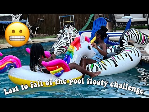 Last To Fall Off Our Floaty’s Challenge!!!