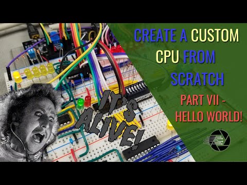 HOW TO CREATE A CPU IN AN FPGA - Part 7 -  Hello World!
