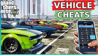 GTA 5 - PHONE CHEATS and CHEAT CODES - VEHICLES (Working In 2024)