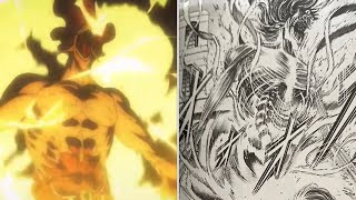 attack on titan 116-117 manga vs anime 進撃の巨人 116話〜117話 漫画とアニメの比較