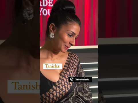 Tanishaa Mukerji attend an event in saree🔥🖤#bandra|#tanishaamukerji|The UnseenShorts#theunseenshorts