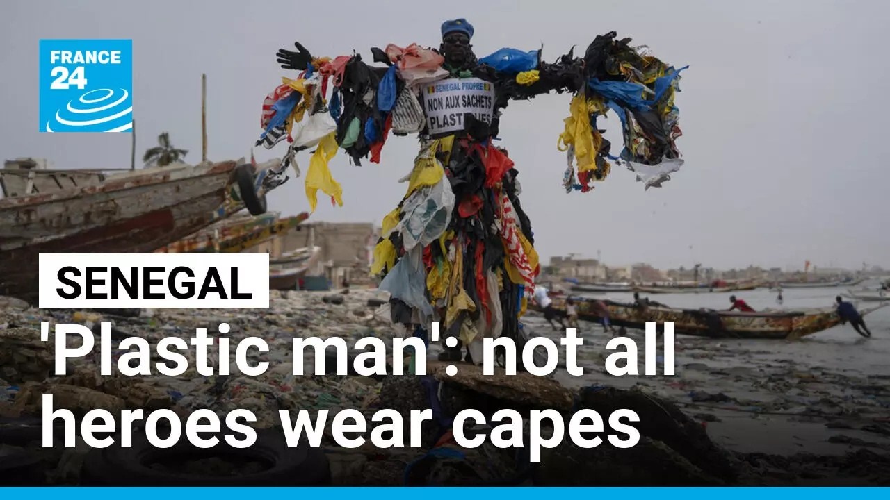 Senegal activist uses plastic outfit to combat West Africa's waste crisis