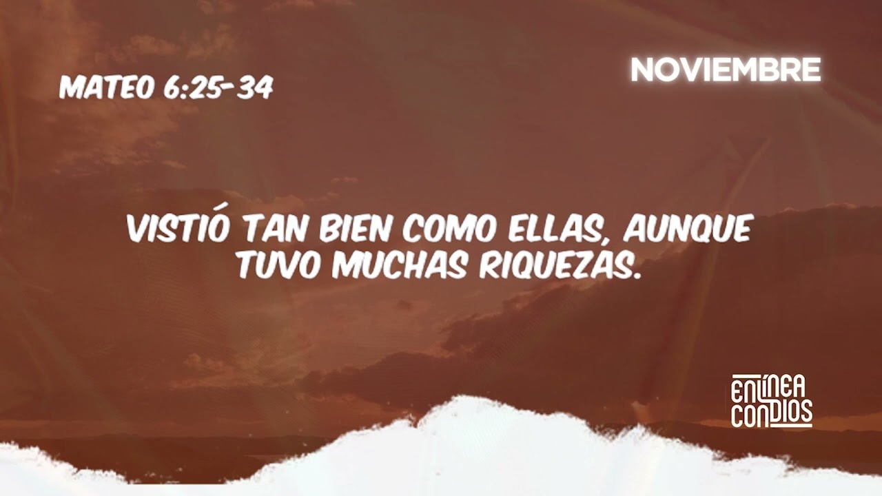 DÍA 2/ No te preocupes por el mañana