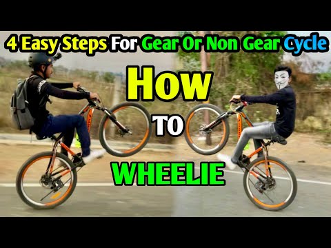 HOW TO DO WHEELIE? || 4 easy steps for biggeners Gear and non gear Cycle | MTB imran
