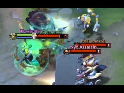 Baiting at our bounty rune with Medusa (vs tinker smurf)