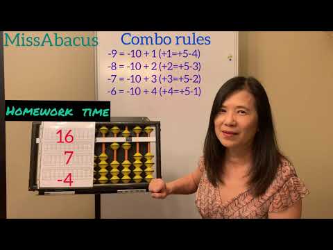 Abacus Mental Arithmetic Ep.12 - Combo rules : -9,-8,-7,-6