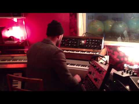 David recording Chamberlin Harp