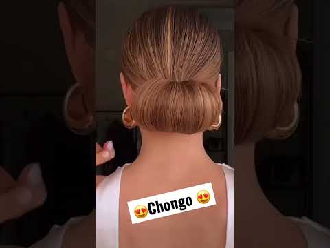 Cómo hacerte peinado en chongo 😍#peinadosfaciles #peinados  #chongo  #peinadoconchongo