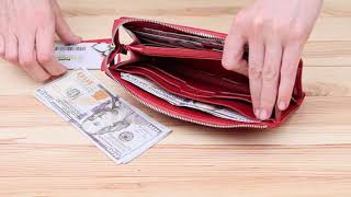 Яскравий жіночий клатч шкіряний SHVIGEL 16185 червоний