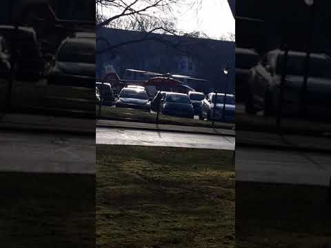 Start von Christoph 47 am Klinikum Karlsburg (25.01.2021)