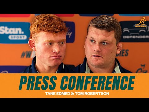 Tane Edmed and Tom Robertson on upcoming England Test | Wallabies