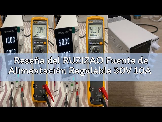 Vídeo relacionado con RUZIZAO Fuente de Alimentación CC 30V 10A 300W Regulable Fuentes de Alimentación de Laboratorio Fuente de Alimentacion de Banco OCP OVP Interruptor de Salida Mando de Ajuste del Codificador
