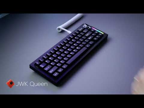 JWK Queen Switches(stock) Sound Test | Voice65% Alu plate