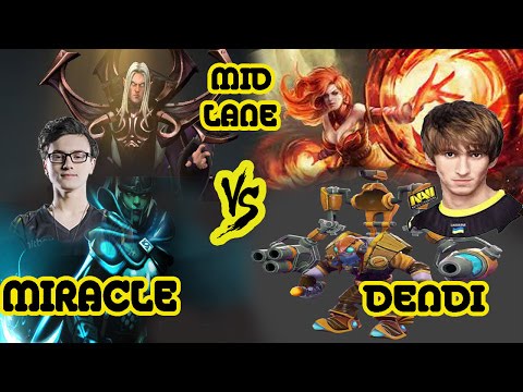 Miracle vs Dendi Mid Lane - 9k Power ( MMR is just a number ) Dota 2