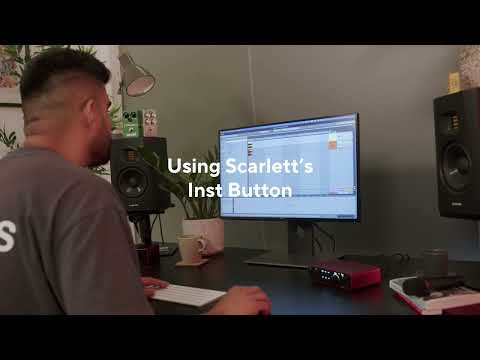Connecting Guitars to your Scarlett 4i4